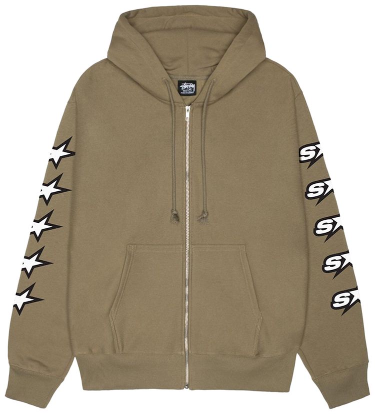 Stussy Speedway Zip Hoodie Army