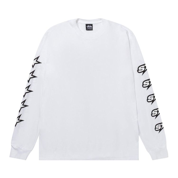 Stussy Speedway Long Sleeve Tee White