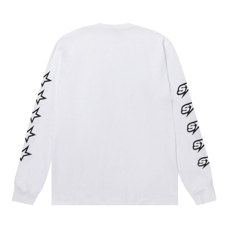 Stussy Speedway Long Sleeve Tee White