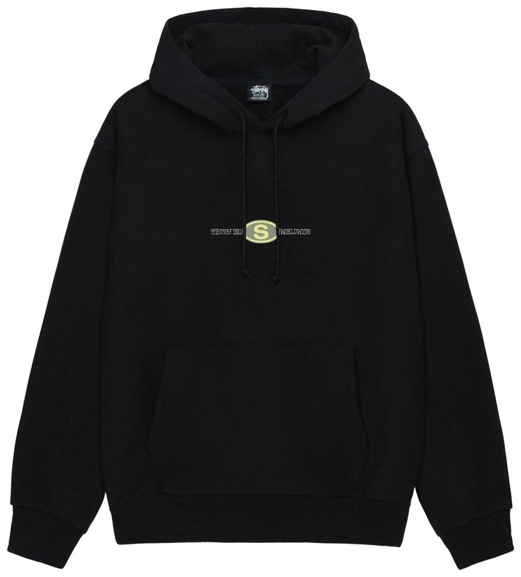 Stussy Worldwide Dot Hoodie Black