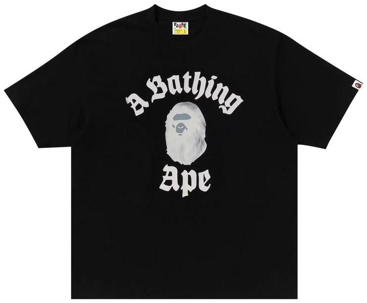 BAPE College Relaxed Fit Tee 2 Black