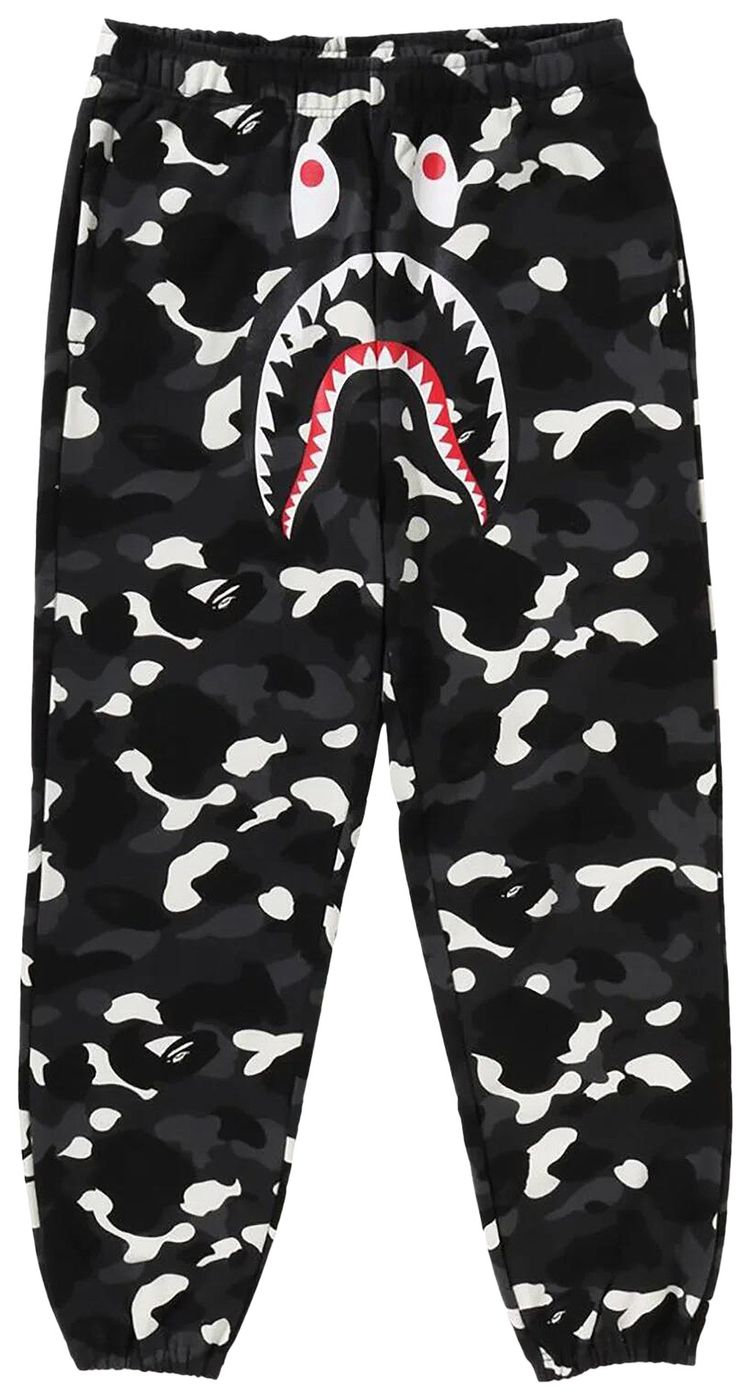 BAPE City Camo Shark Relaxed Fit Sweatpants Black