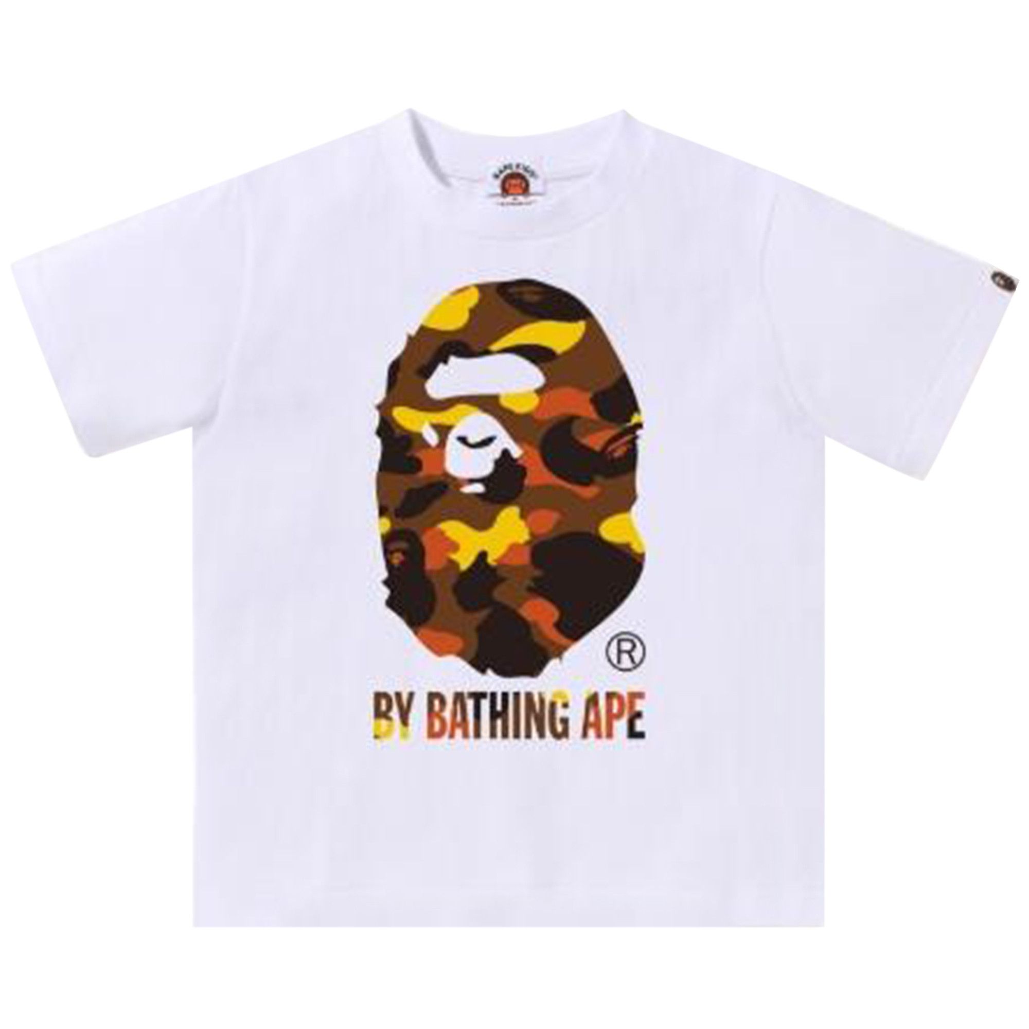 Buy BAPE Kids 1st Camo By Bathing Ape Tee 'White/Yellow' - 1L80