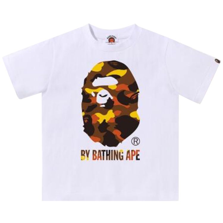 BAPE Kids 1st Camo By Bathing Ape Tee WhiteYellow