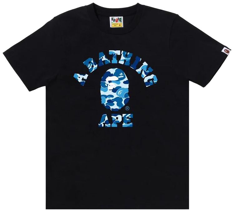 BAPE ABC Camo College Tee BlackBlue