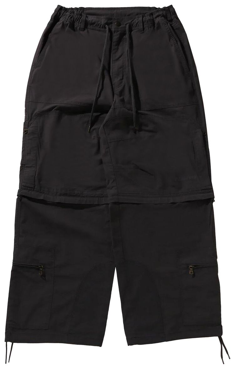 BAPE Heavy Washed Multi Pocket Relaxed Fit Cargo Pants Charcoal