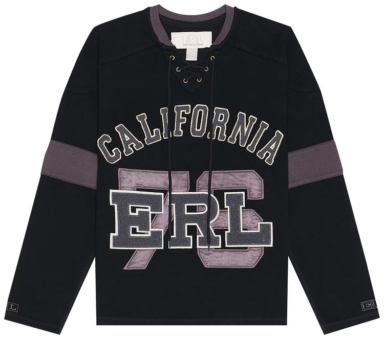 ERL Laced Hockey Jersey Black