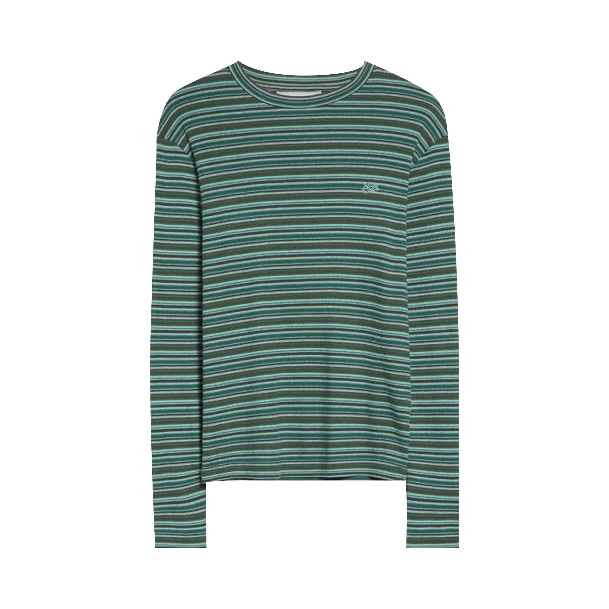 Buy ERL Striped Long-Sleeve T-Shirt 'Green' - ERL11T019 GREE | GOAT AU