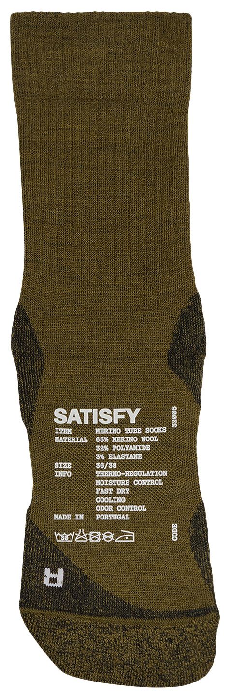 SATISFY Merino Nylon Tube Socks Dark Olive