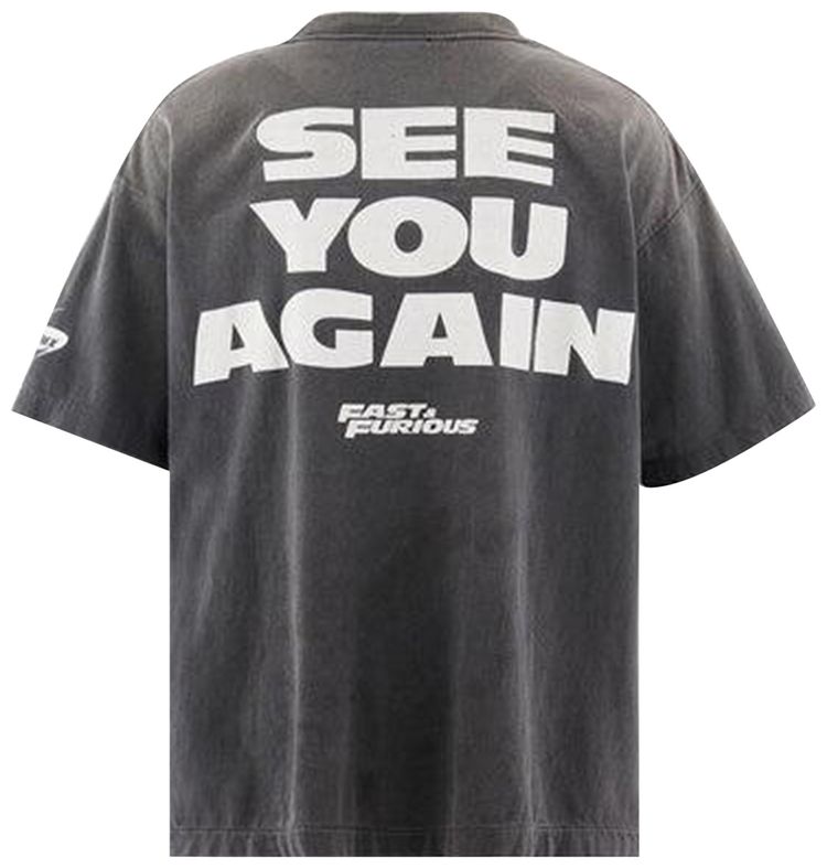 SAINT Mxxxxxx Furious 7 Short Sleeve Tee Black