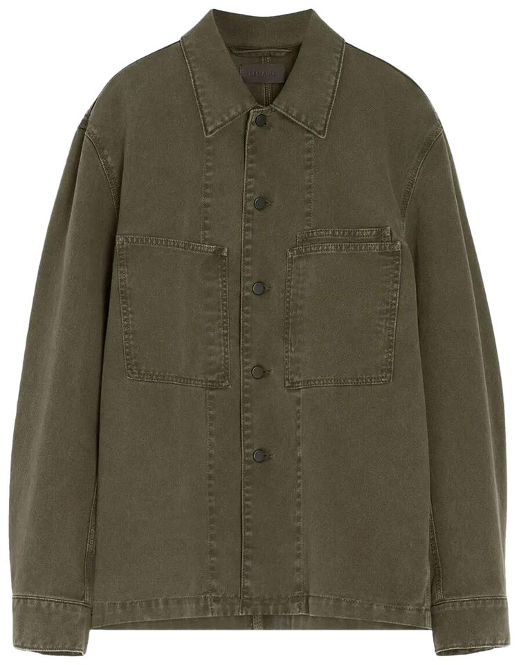 Lemaire Workwear Overshirt Moss Green