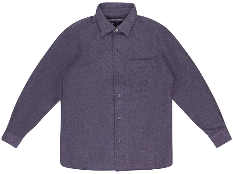 Aime Leon Dore Merino Wool Button Down Shirt Lavender