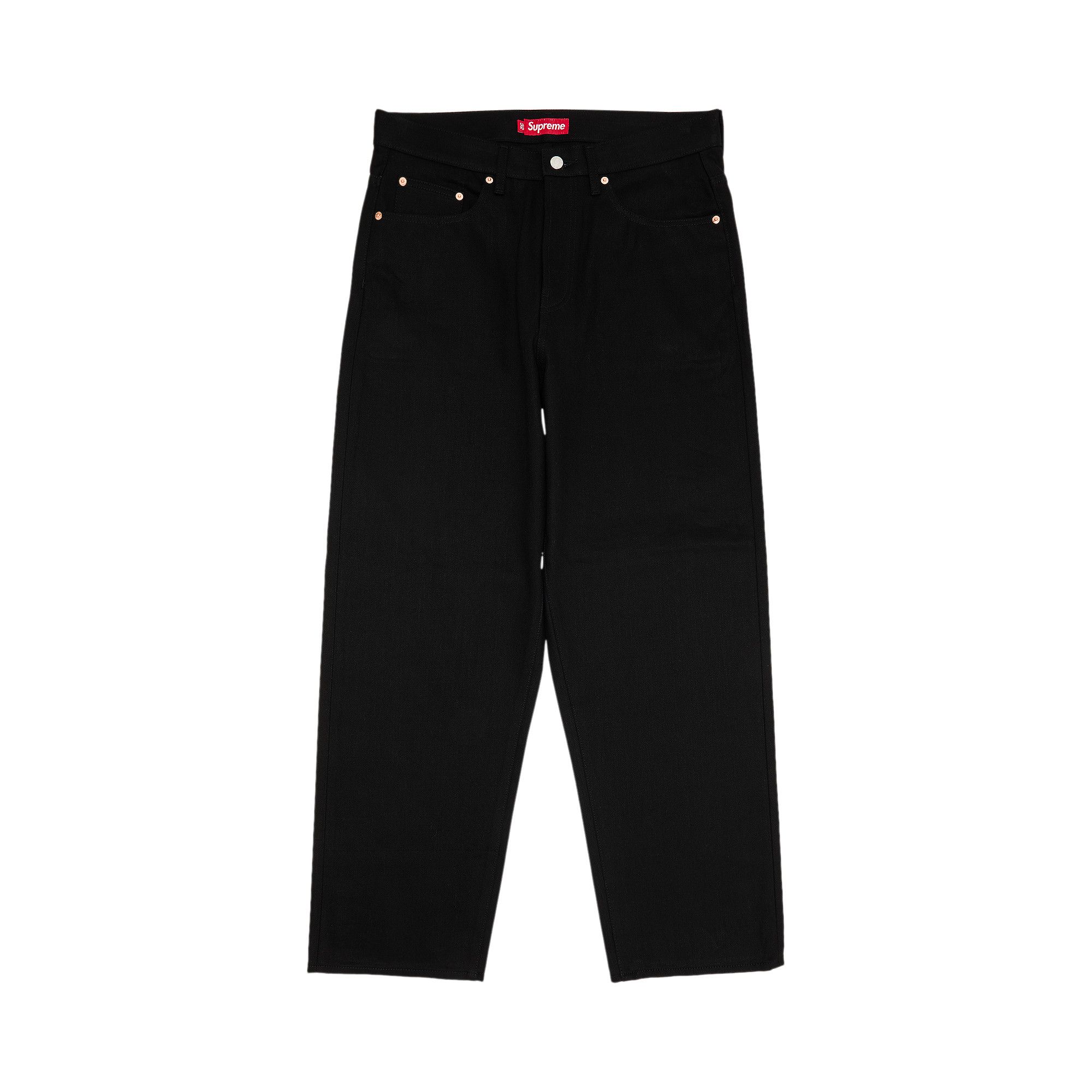 Buy Supreme Baggy Selvedge Jean 'Rigid Black' - FW25P26