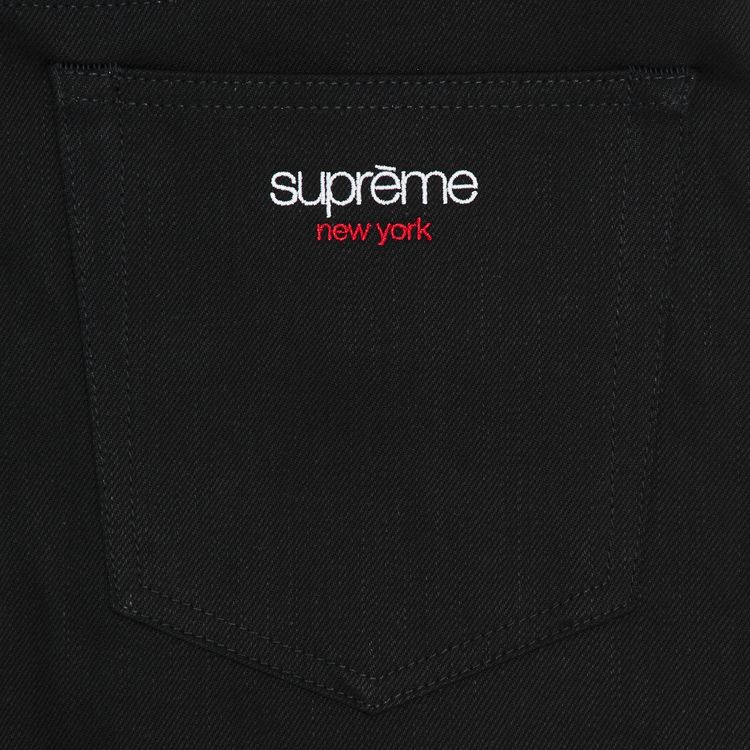 Supreme Baggy Selvedge Jean Rigid Black