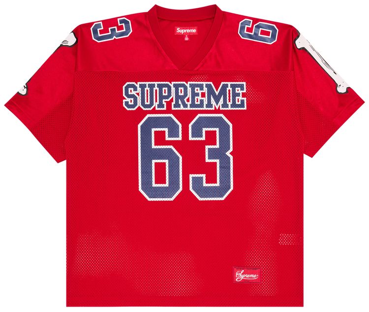 Supreme Bones Football Jersey Red