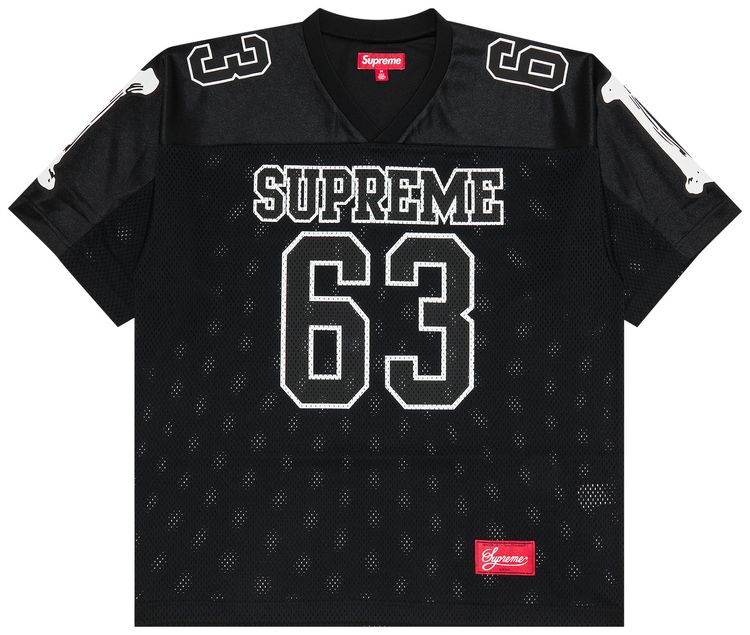 Supreme Bones Football Jersey Black