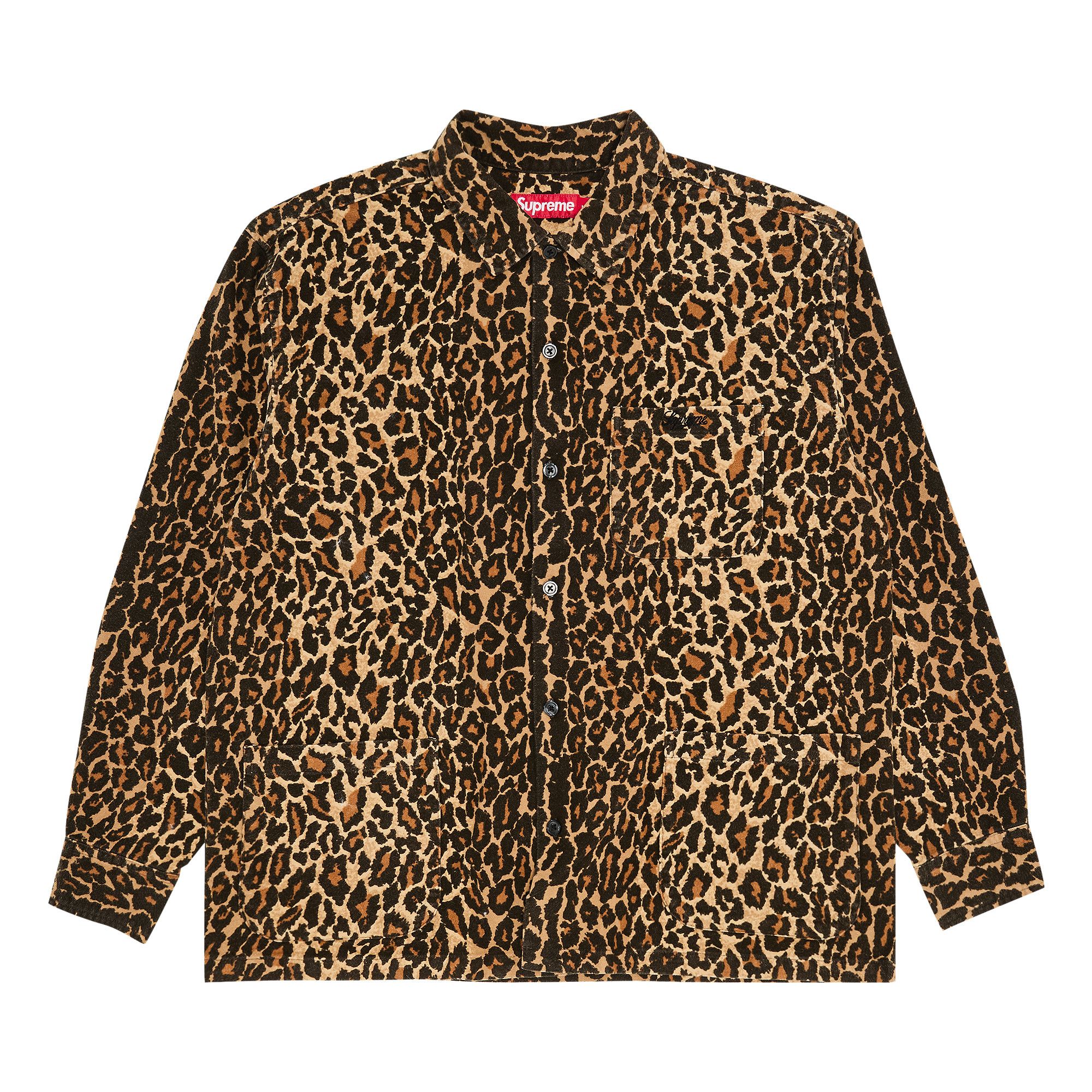 Buy Supreme Flannel Pajama Shirt 'Leopard' - FW25S11 LEOPARD | GOAT