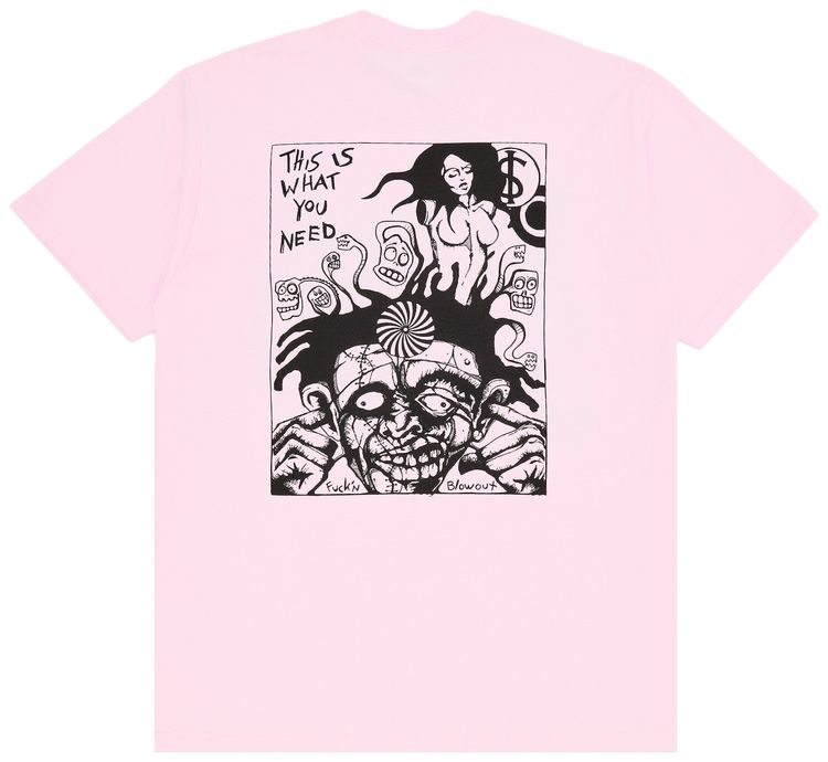 Supreme Fuckin Blowout Tee Light Pink