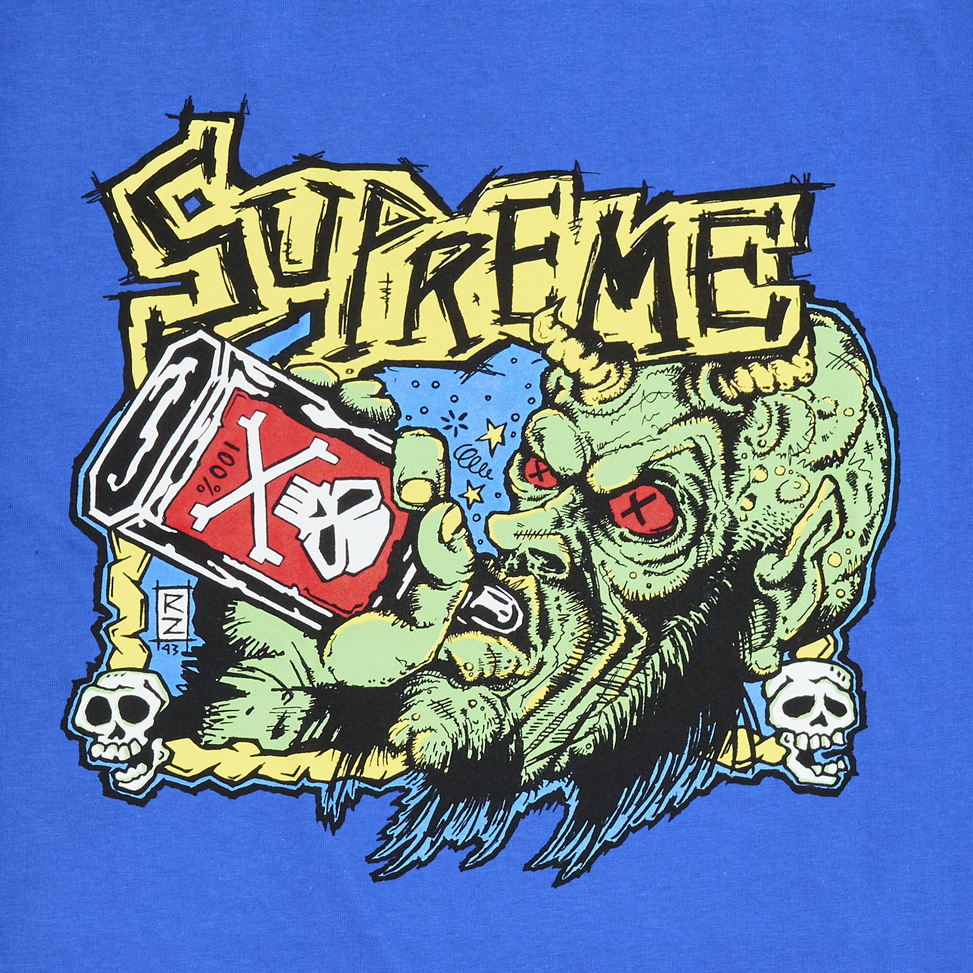 Buy Supreme Fuckin Blowout Tee 'Royal' - FW25T36 ROYAL | GOAT