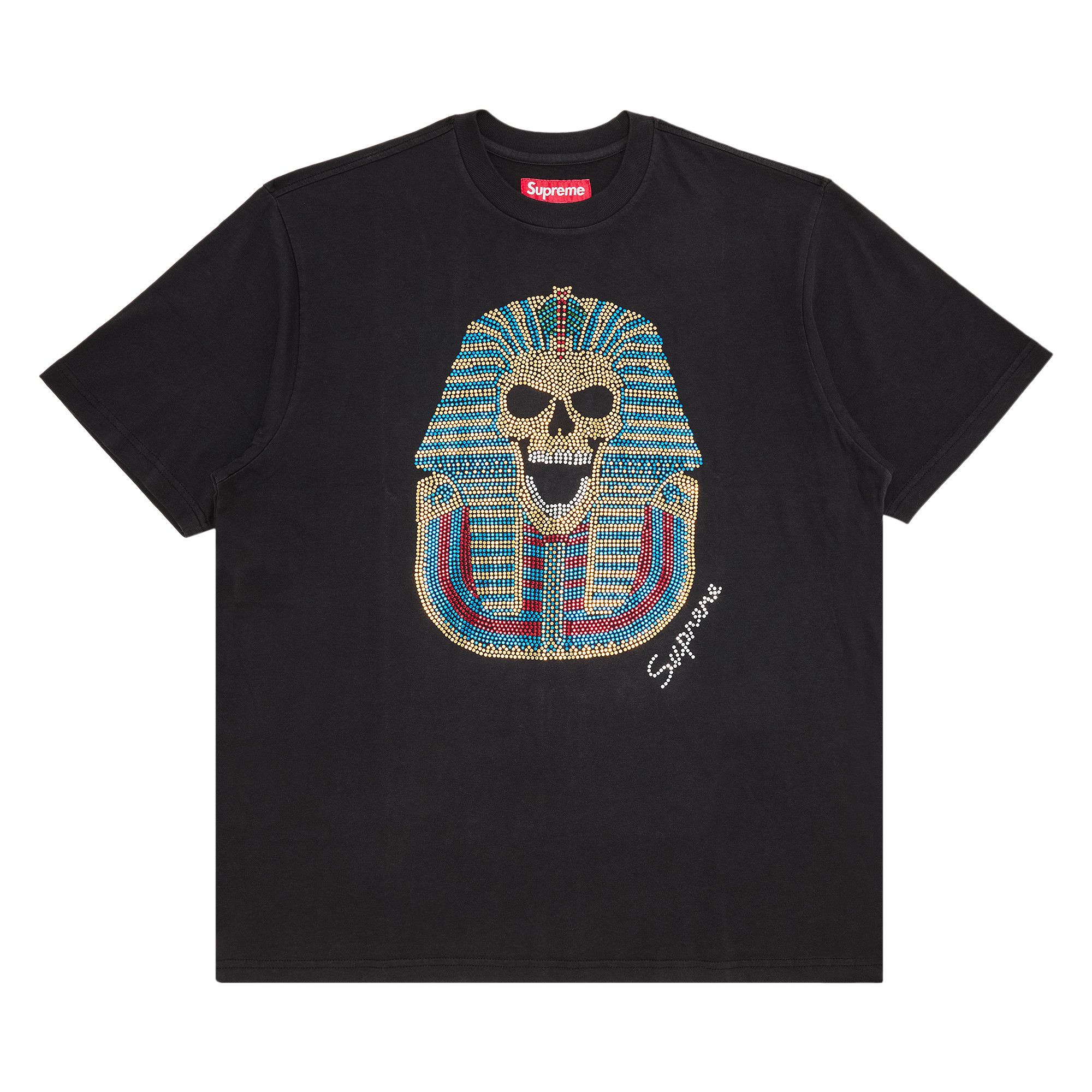 トップス supreme 25 F/W week1 Skull Tee BLACK Buy Supreme King Tut Short-Sleeve Top 'Black' - FW25KN42