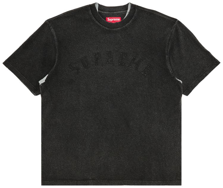 Supreme Overprint Short Sleeve Top Black