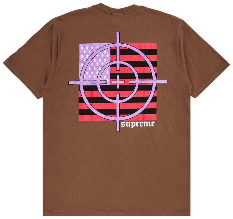 Supreme Target Tee Brown