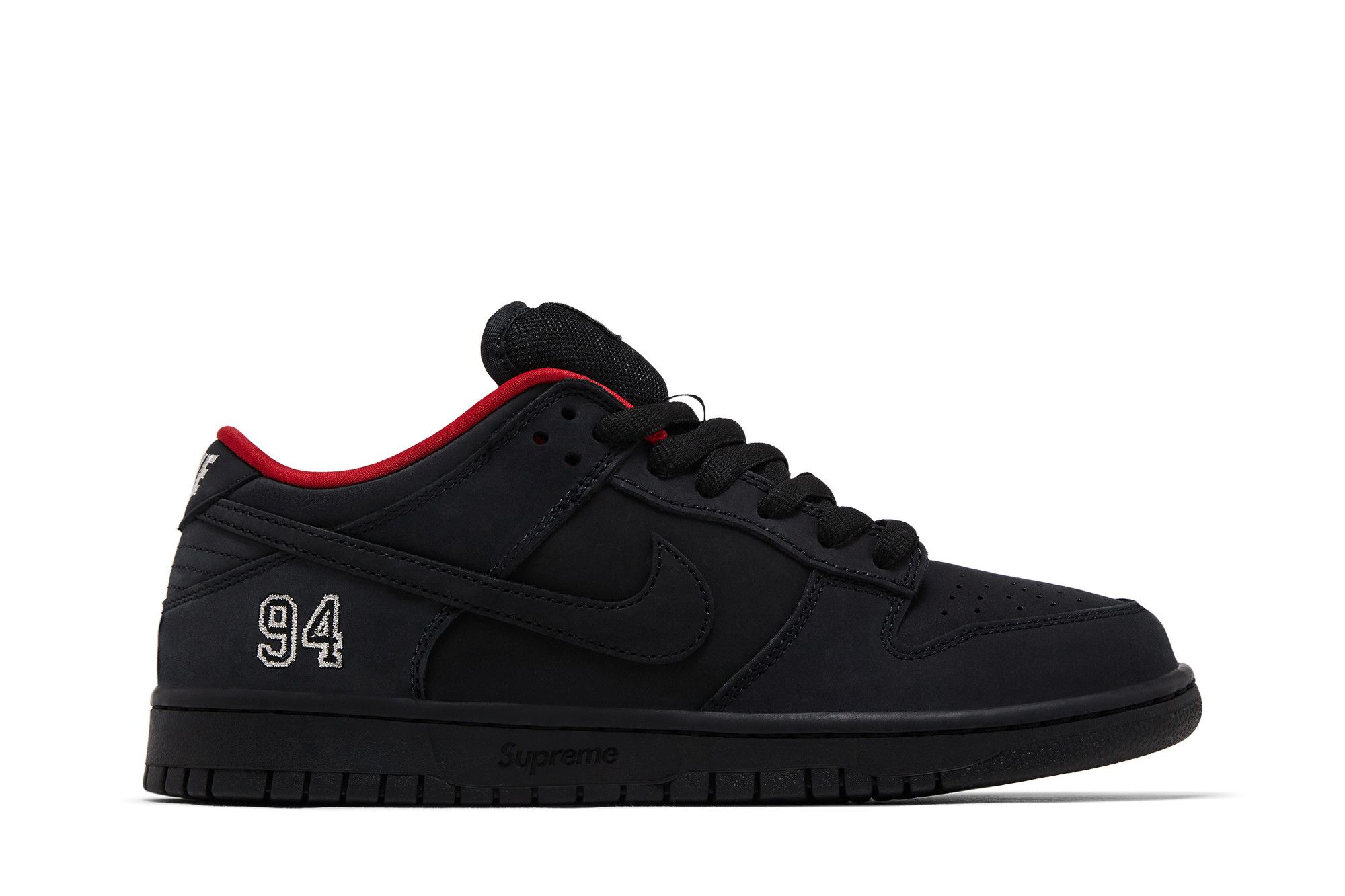 Buy Supreme x Dunk Low SB 'Black' - HQ8487 001 | GOAT