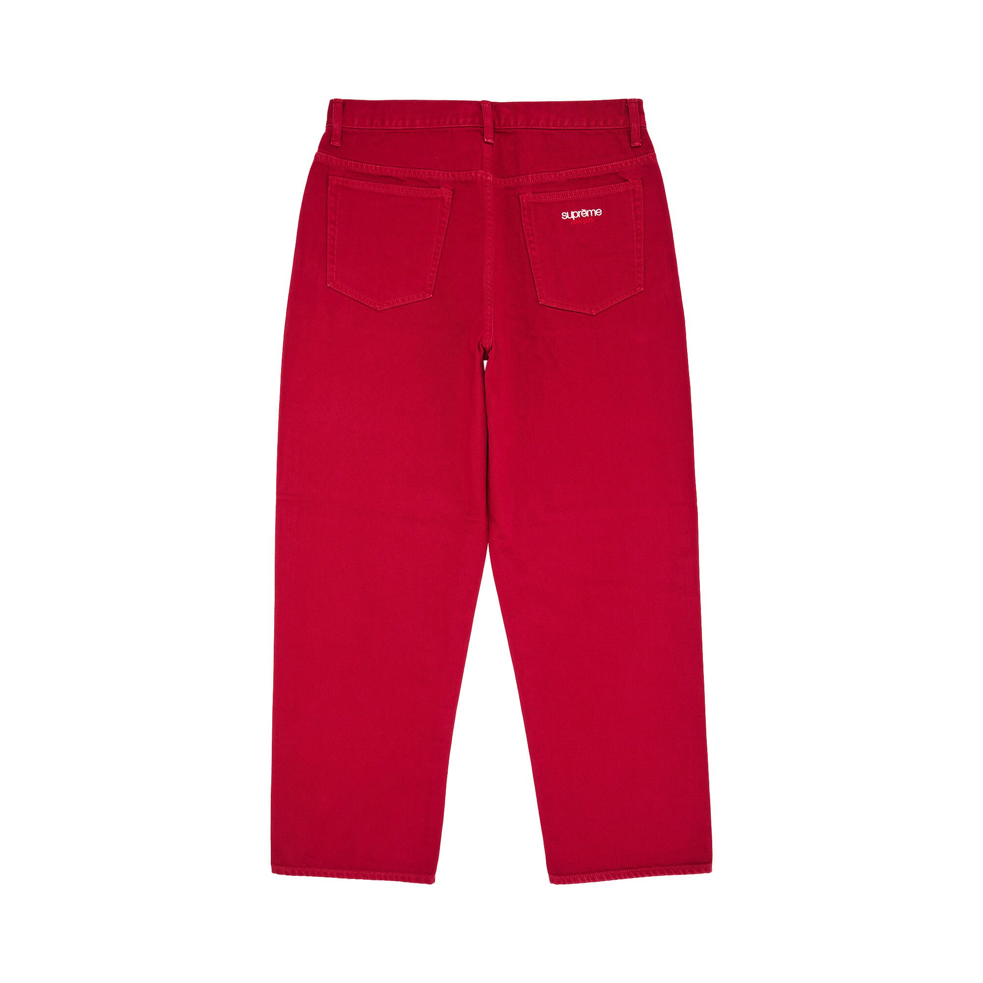Buy Supreme Baggy Jean 'Red' - FW25P27 RED | GOAT