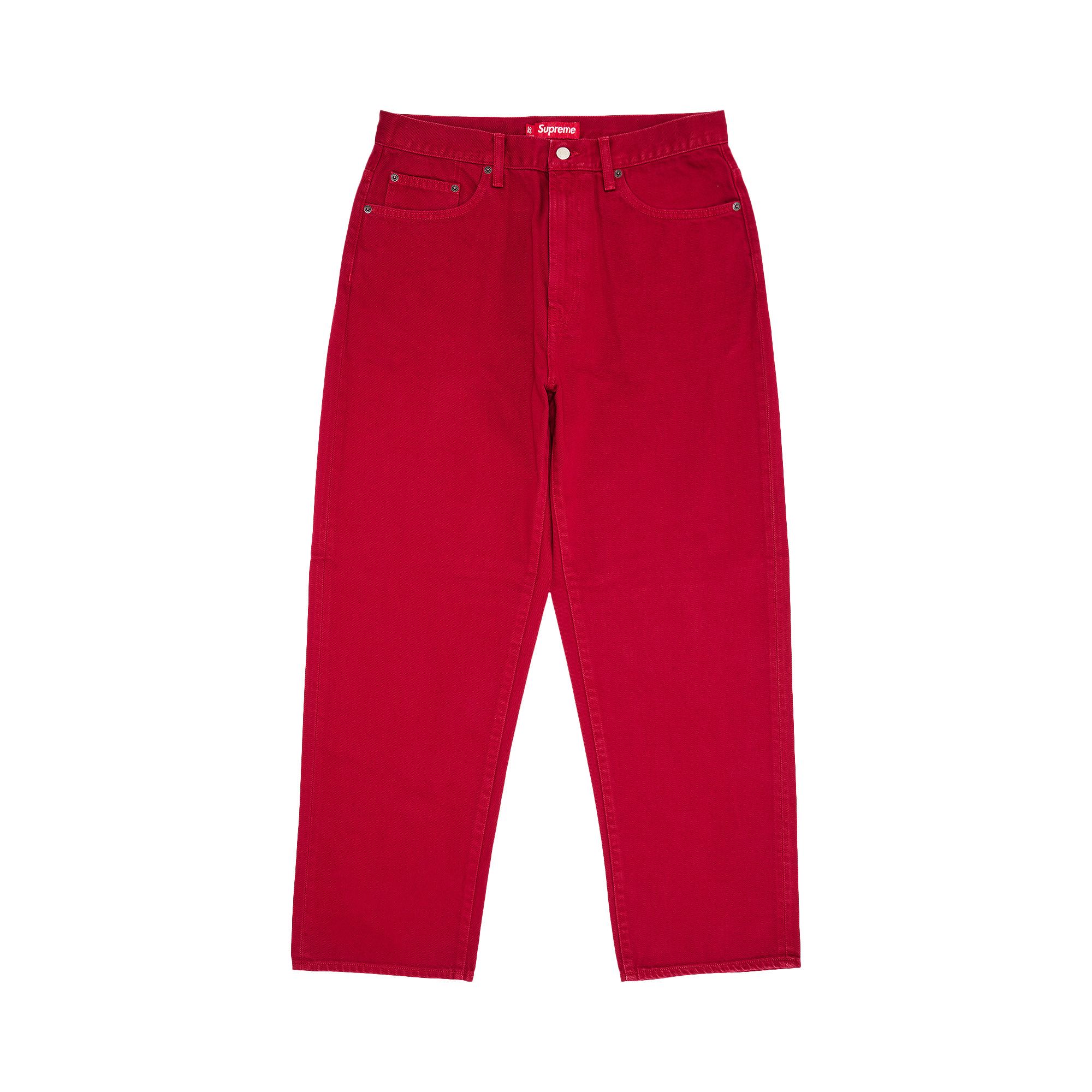 Buy Supreme Baggy Jean 'Red' - FW25P27 RED | GOAT