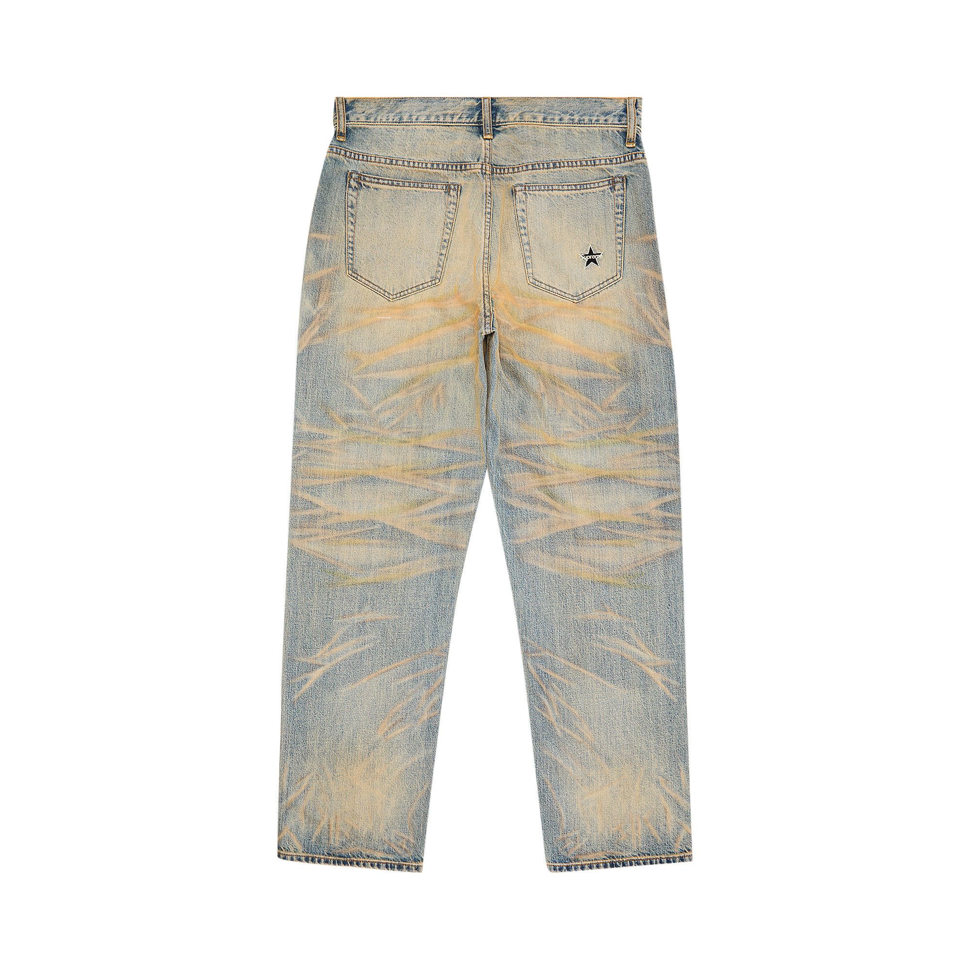 Buy Supreme Regular Jean 'Dirty Indigo' - FW25P21 DIRTY