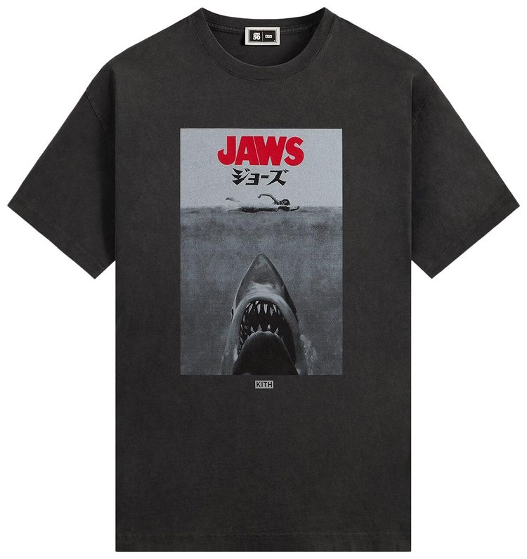Kith For Jaws Japanese Poster Vintage Tee Black