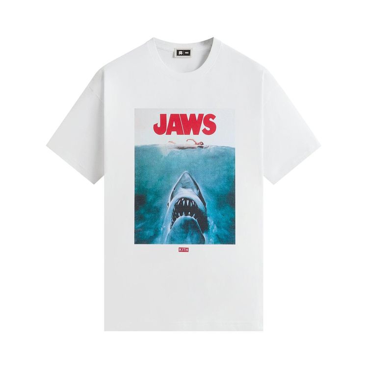 Kith For Jaws Main Poster Vintage Tee Bright White