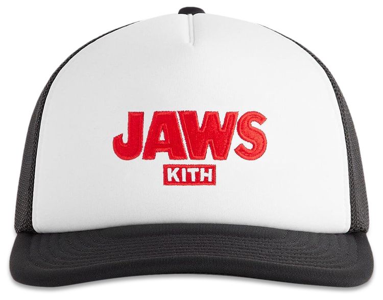 Kith For Jaws Ripple Poly Foam Nolan Trucker Hat Black
