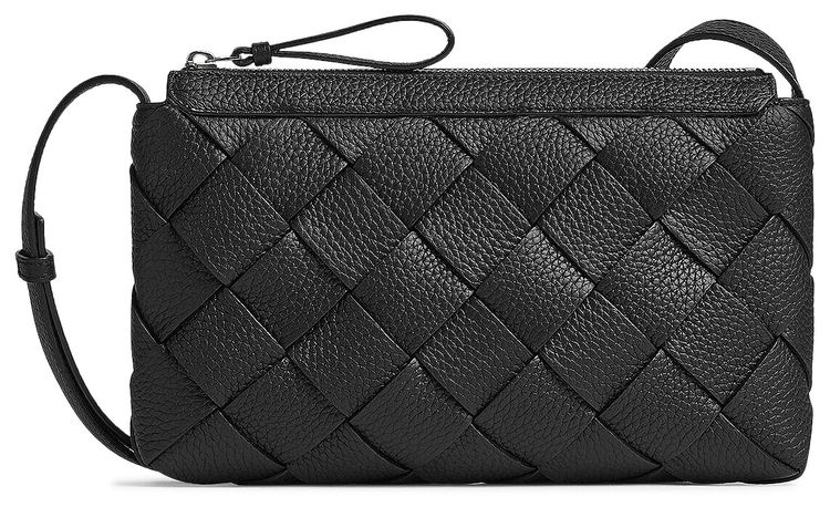 Bottega Veneta Diago Zipped Messenger NocturnalSilver