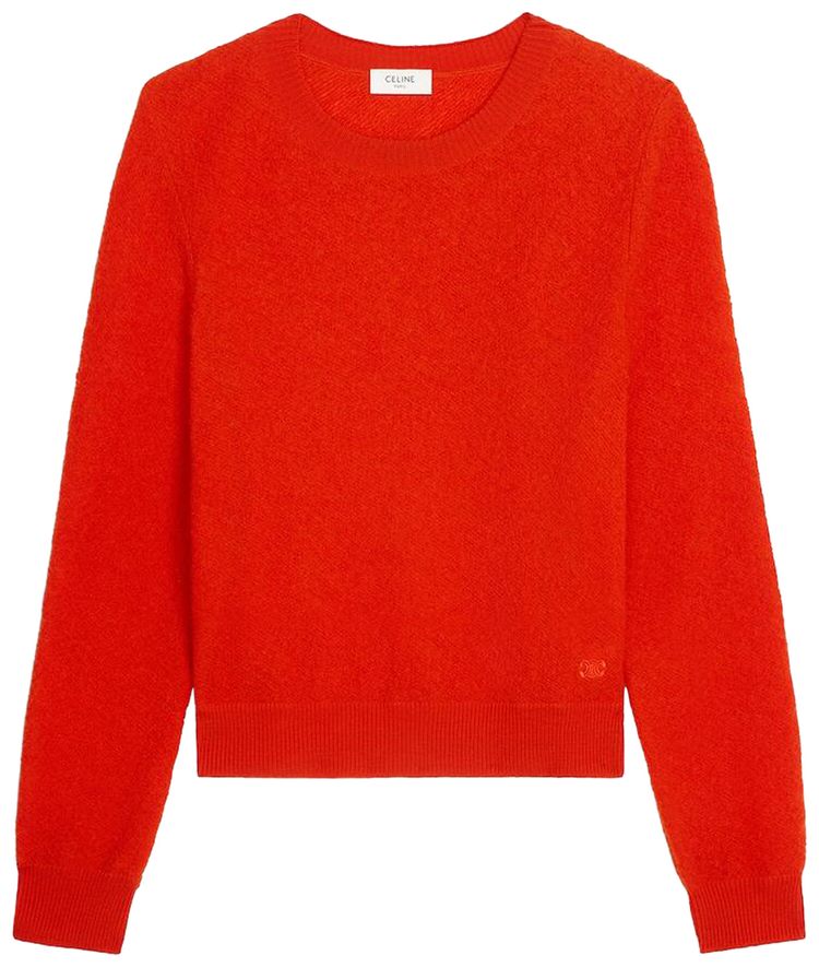 CELINE Crewneck Sweater Bright Red