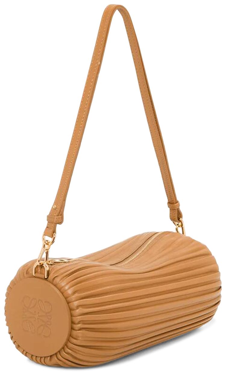 Loewe Bracelet Pouch In Pleated Nappa Lambskin Warm Desert