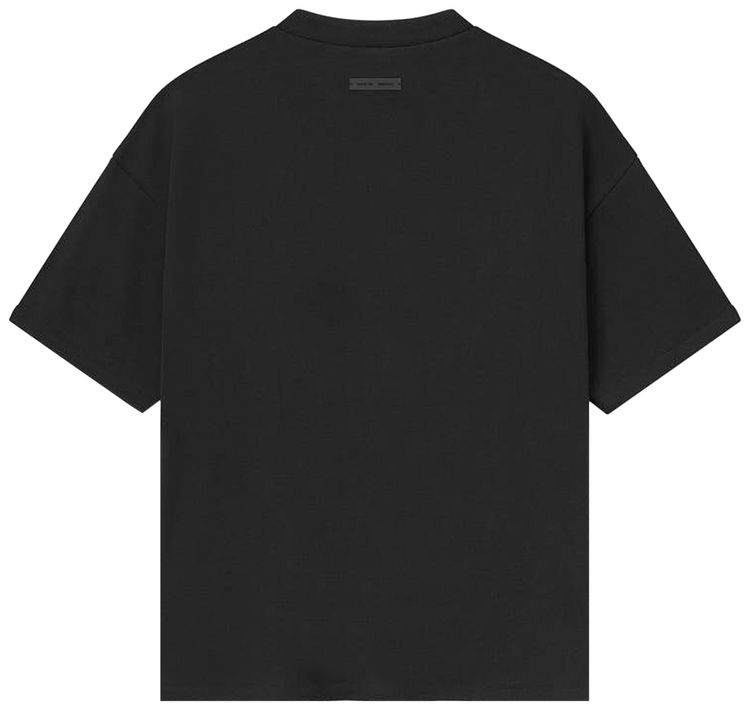 Fear of God Essentials Pique 90s Short Sleeve Tee Jet Black