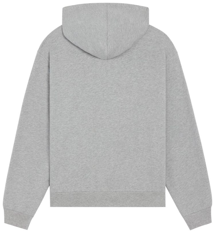 CELINE Loose Zip Up Hoodie Grey MelangeBurgundyYellow