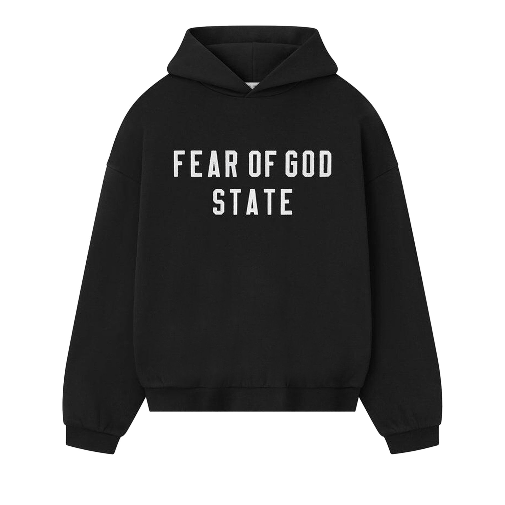 Buy Fear of God Essentials 90's Fit Fleece Hoodie 'Jet Black