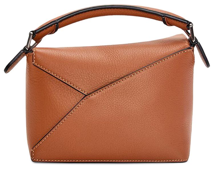 Loewe Mini Puzzle Edge Bag In Classic Calfskin Tan