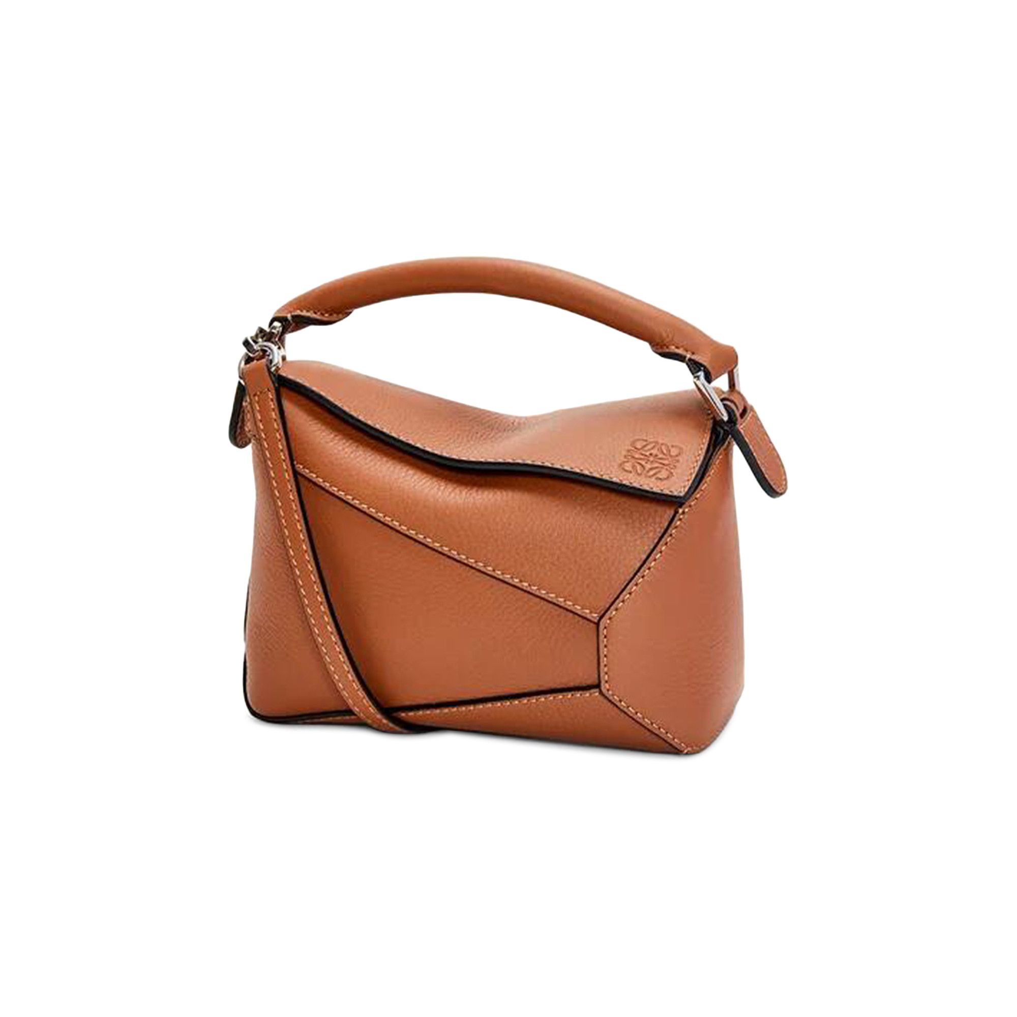 バッグ LOEWE Buy Loewe Mini Puzzle Edge Bag In Classic Calfskin 'Tan