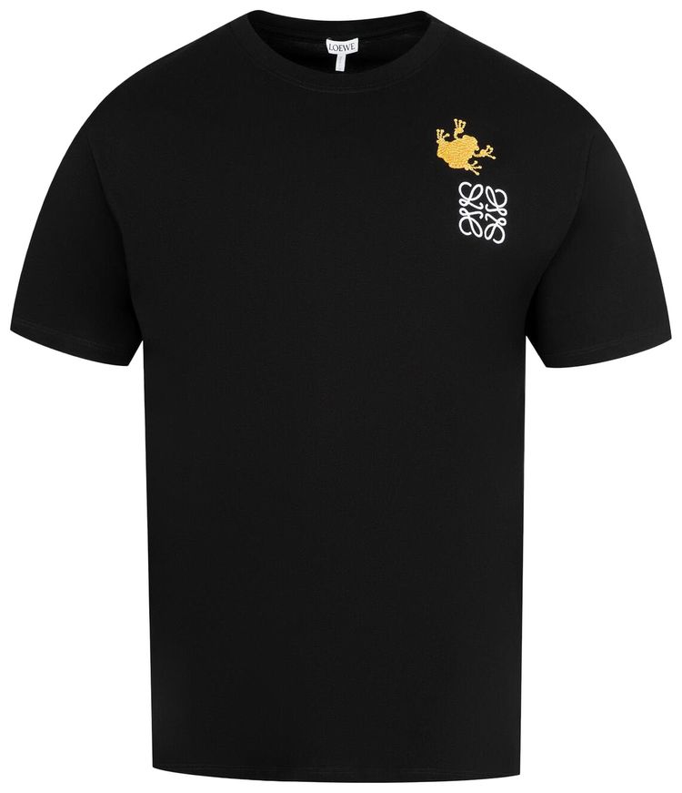 Loewe Relaxed Fit T Shirt BlackMulticolor