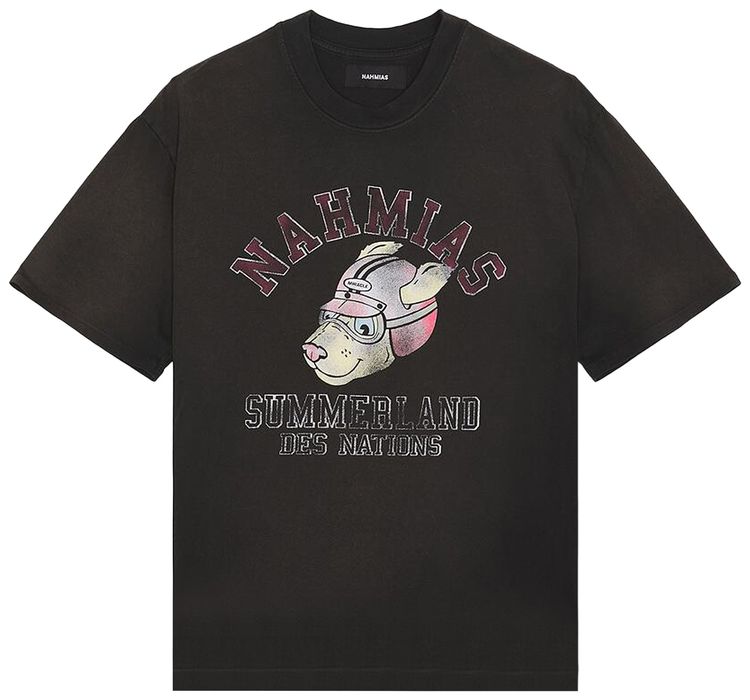 Nahmias Des Nations Boxy T Shirt Aged Black