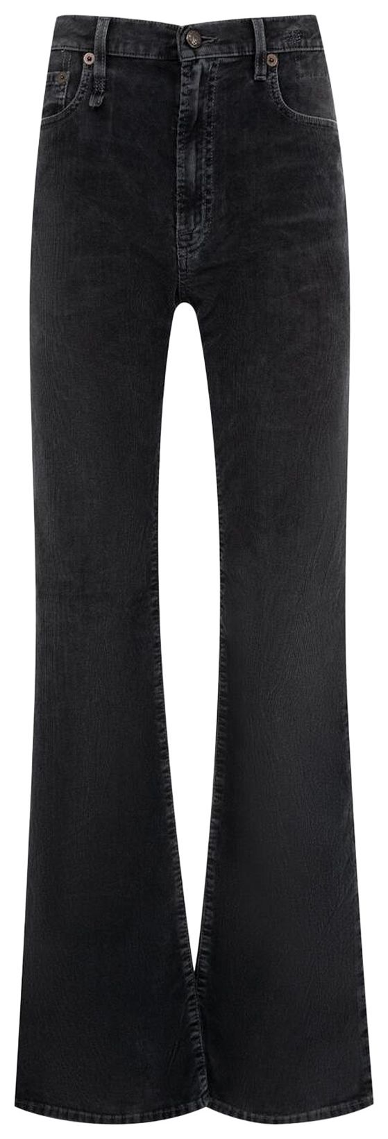 R13 Jane Jean Obsidian Stretch Cord Black
