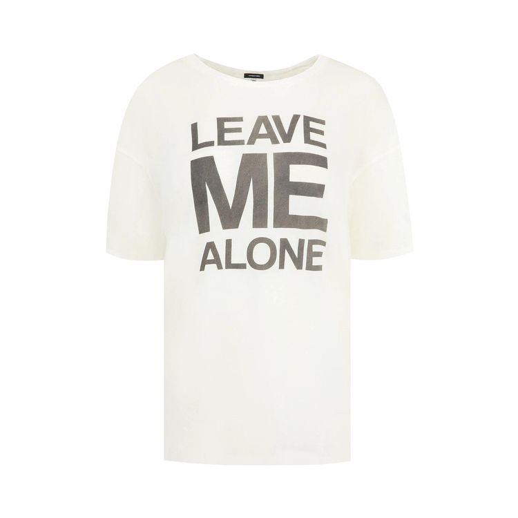 R13 Leave Me Alone Relaxed T Ecru White