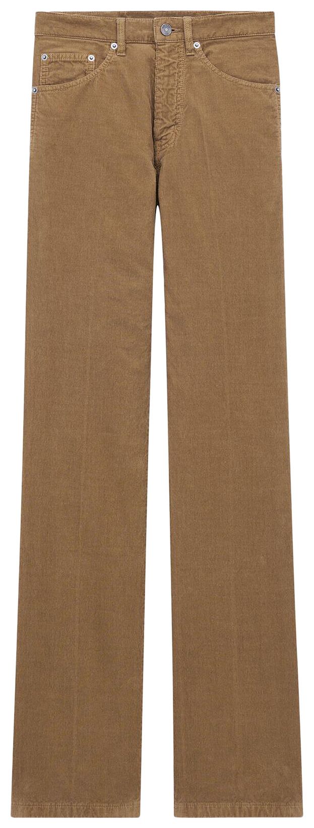 Saint Laurent Clyde Pants In Corduroy Fall Beige