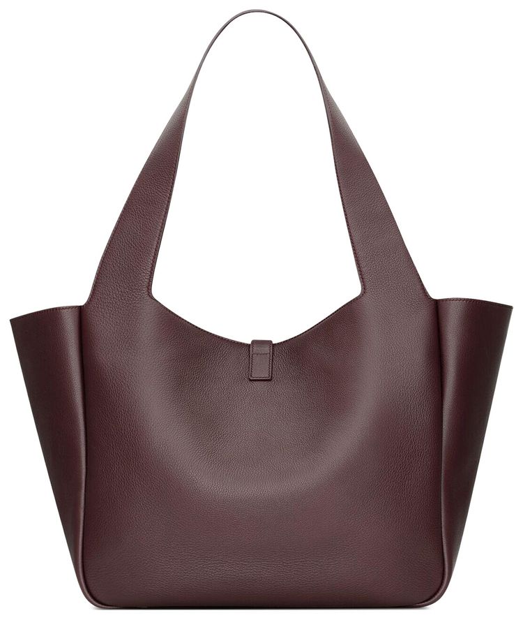 Saint Laurent Le 5 A 7 Bea In Grained Leather Dark Currant