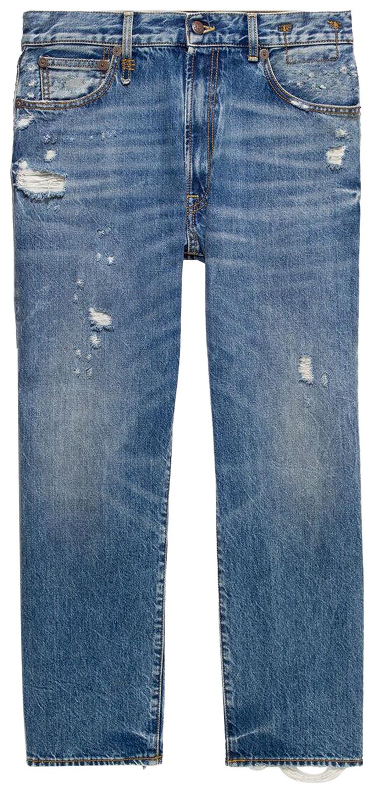 R13 Boyfriend Jean With Rips Bain