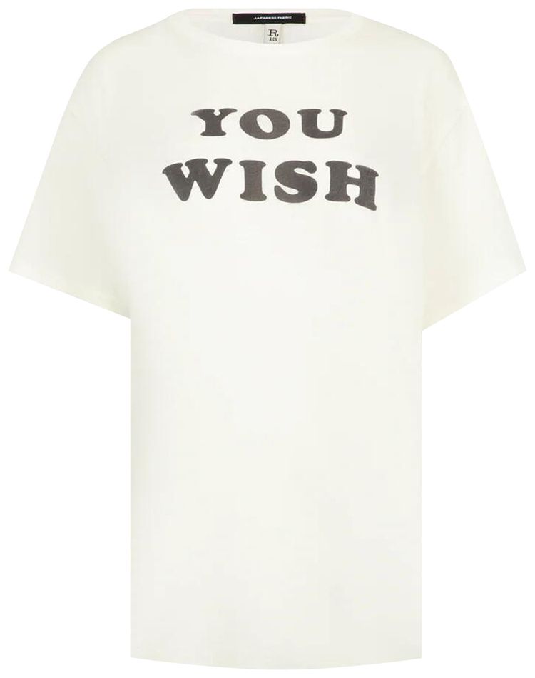 R13 You Wish Boy T Ecru