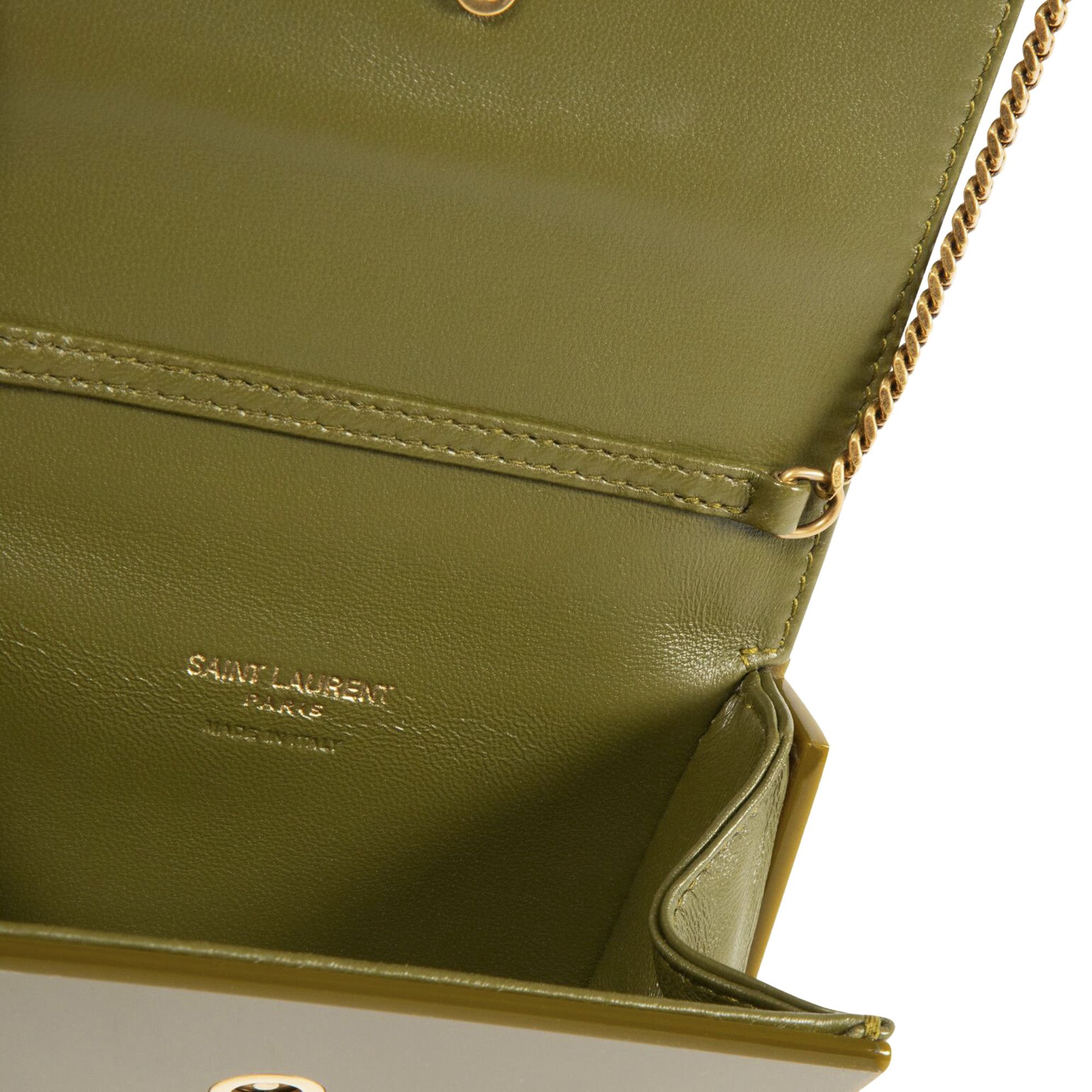 Buy Saint Laurent Mini Vicky Plexiglass Bag 'Verde' - 841097 JA70W